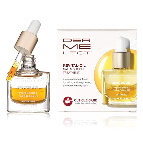 Dermelect Revital-oil Nail & Cuticle Treatment- Nourishing Oil for Dry Damaged Cuticles with Protein Peptides Argan Oil Shea Butter, Moisturizes