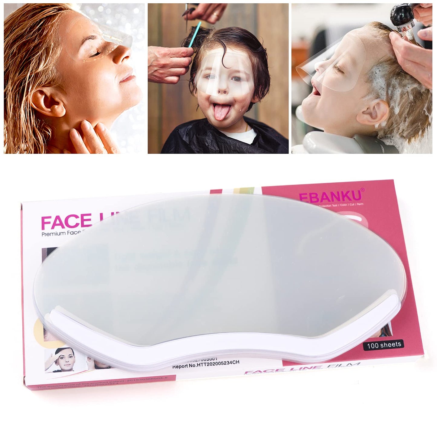 100 PCS Microblading Makeup Shower Face Shields Visors, Disposable Face Shields Masks for Hairspray Salon Supplies and Eyelash Extensions Eye Eyelid