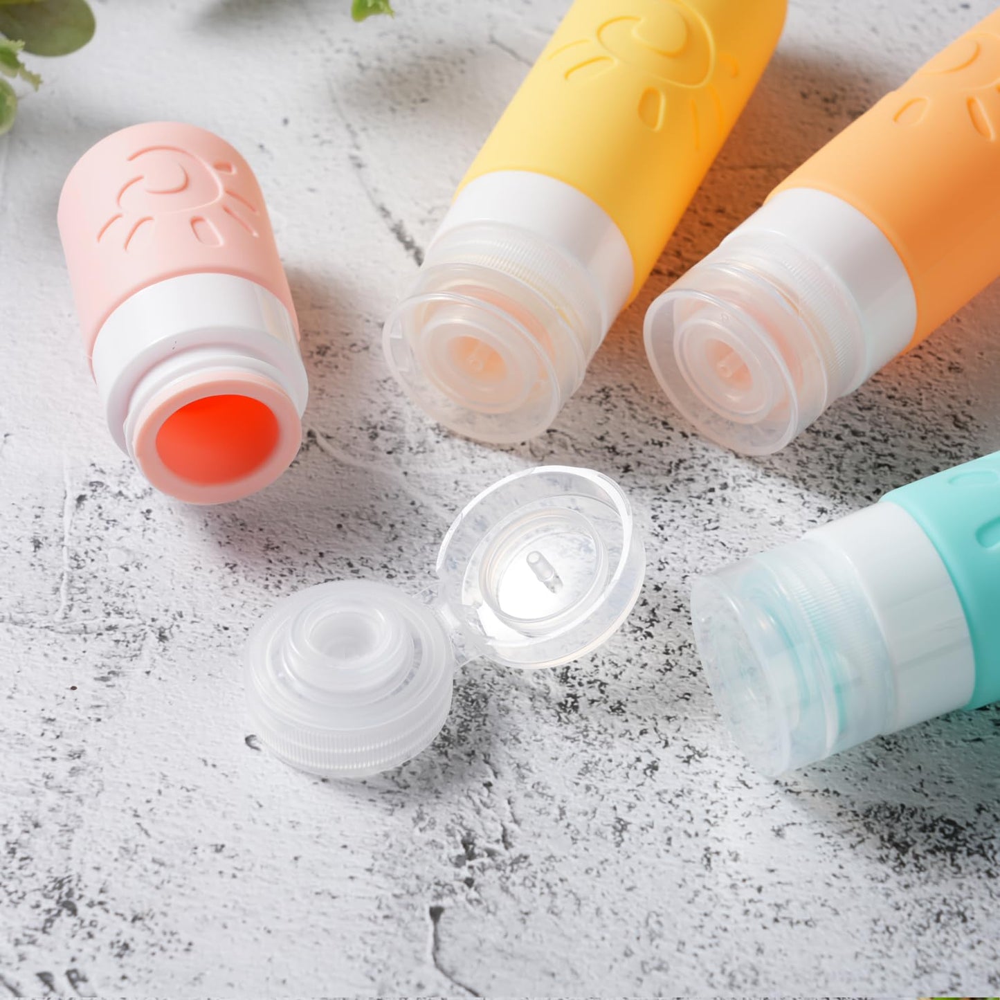 Zafit 18 Pack travel Bottles for Toiletries, TSA Approved Silicone Travel Containers Leak Proof Refillable Travel Accessories for Shampoo Conditioner Beauty and Personal Care Zafit