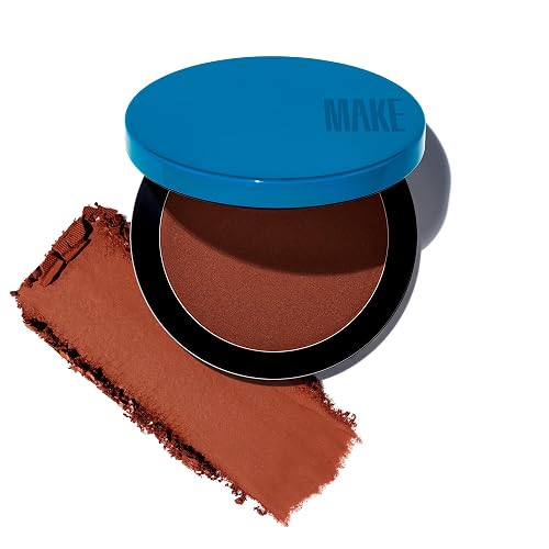 MAKE Beauty Skin Mimetic Microsuede Bronzer Powder - Matte Bronzing Powder Contour, Buildable Formula, Non Comedogenic, Long Lasting Color. Shade