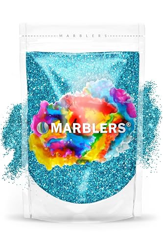 MARBLERS Twinkle Glitter [Aqua Blue] 3oz (85g) | Fine | Non-Toxic, Vegan, Cruelty-Free | Face, Body, Eyeshadow, Hair, Festival, Party Makeup | Nail