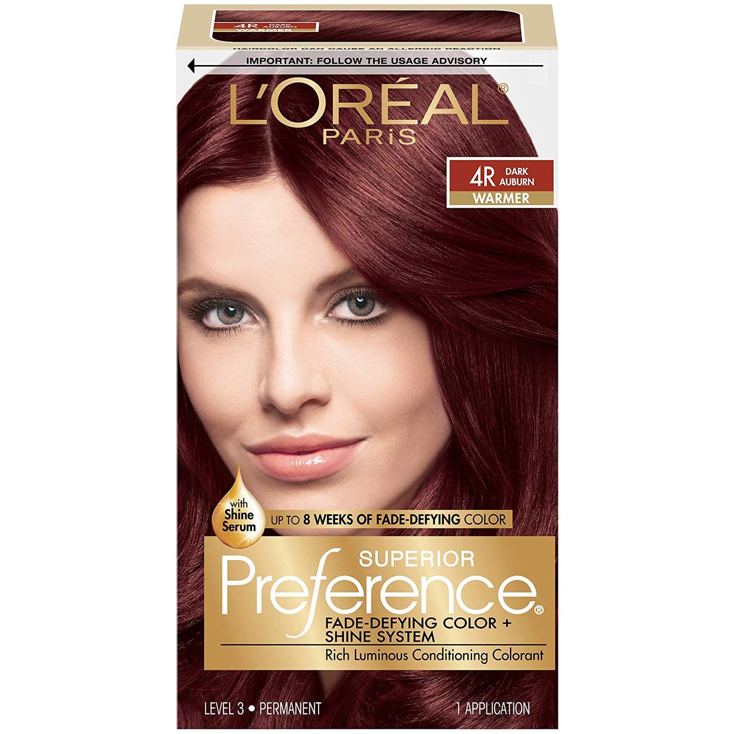 L’Oreal ParisSuperior Preference - 4R Dark Auburn (Warmer) 1 Each (Pack of 5)