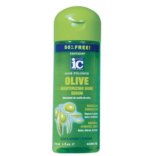 Fantasia IC Salon Hair Polisher Olive Moisturizing Shine Serum 6oz HP-3025 Beauty & Personal Care Fantasia