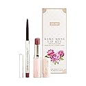 Jouer Bare Rose Lip Kit - Essential Lip Enhancer Shine Balm and Lip Liner Duo - Tinted Lip Balm - Jojoba Seed Oil and Maxi Lip - Valued at $46
