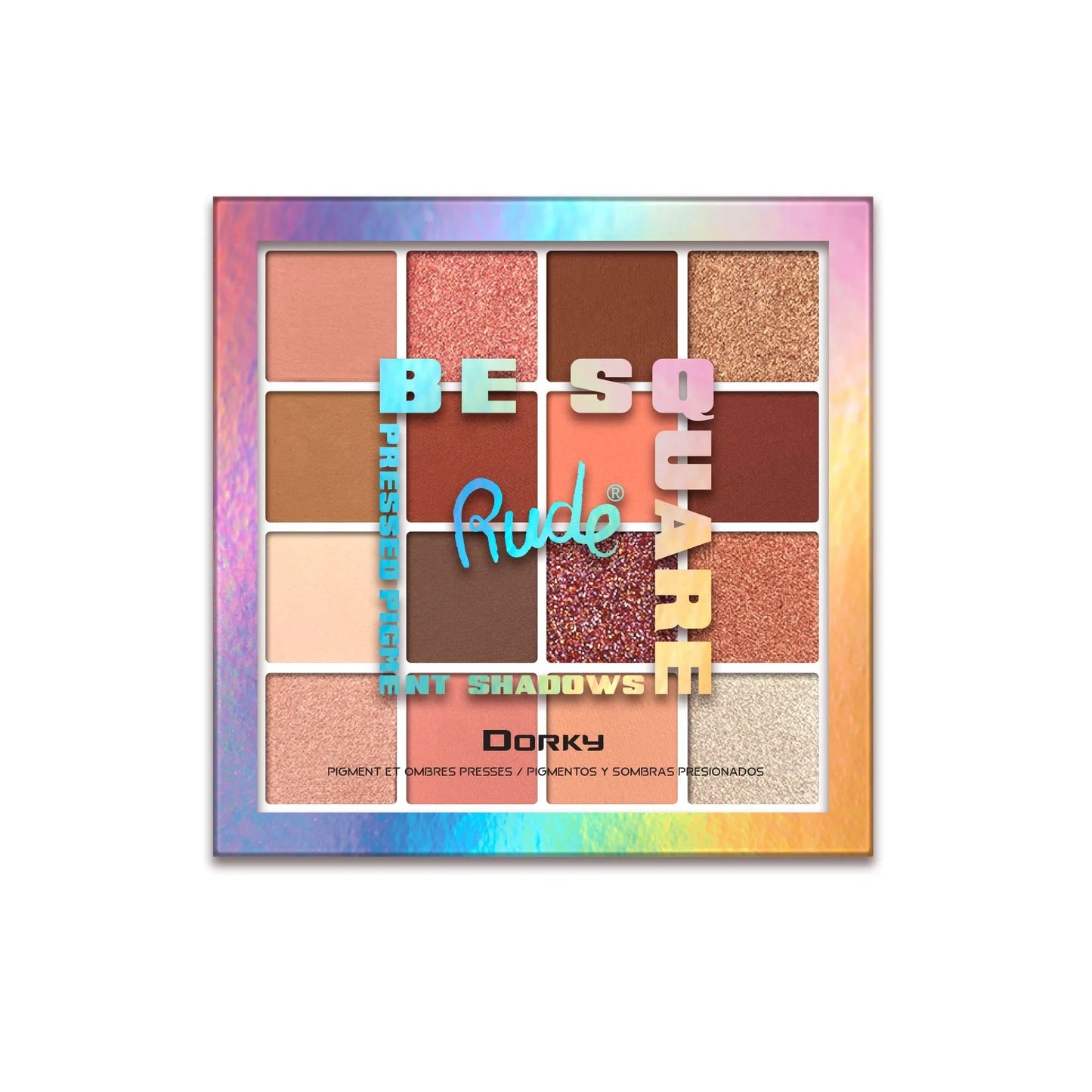 Be Square Pressed Pigments and Shadows - Dorky by Rude Cosmetics for Women - 0.76 oz Makeup