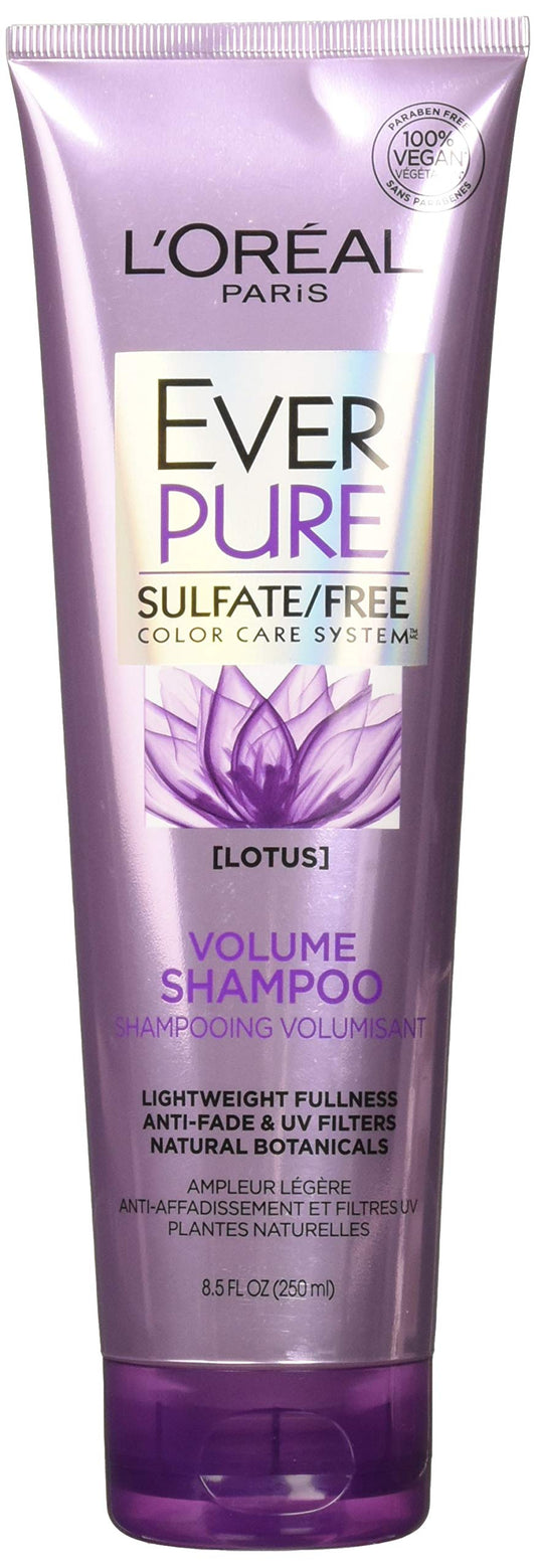 L’Oreal ParisEver Pure Volume Shampoo Lotus, 8.5 Fl Oz (Pack of 2)