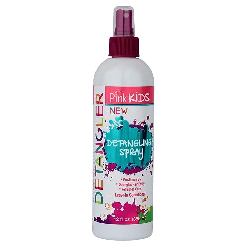 Luster's Pink Kids Detangling Spray, 12 Ounce Made with Provitamin B5.