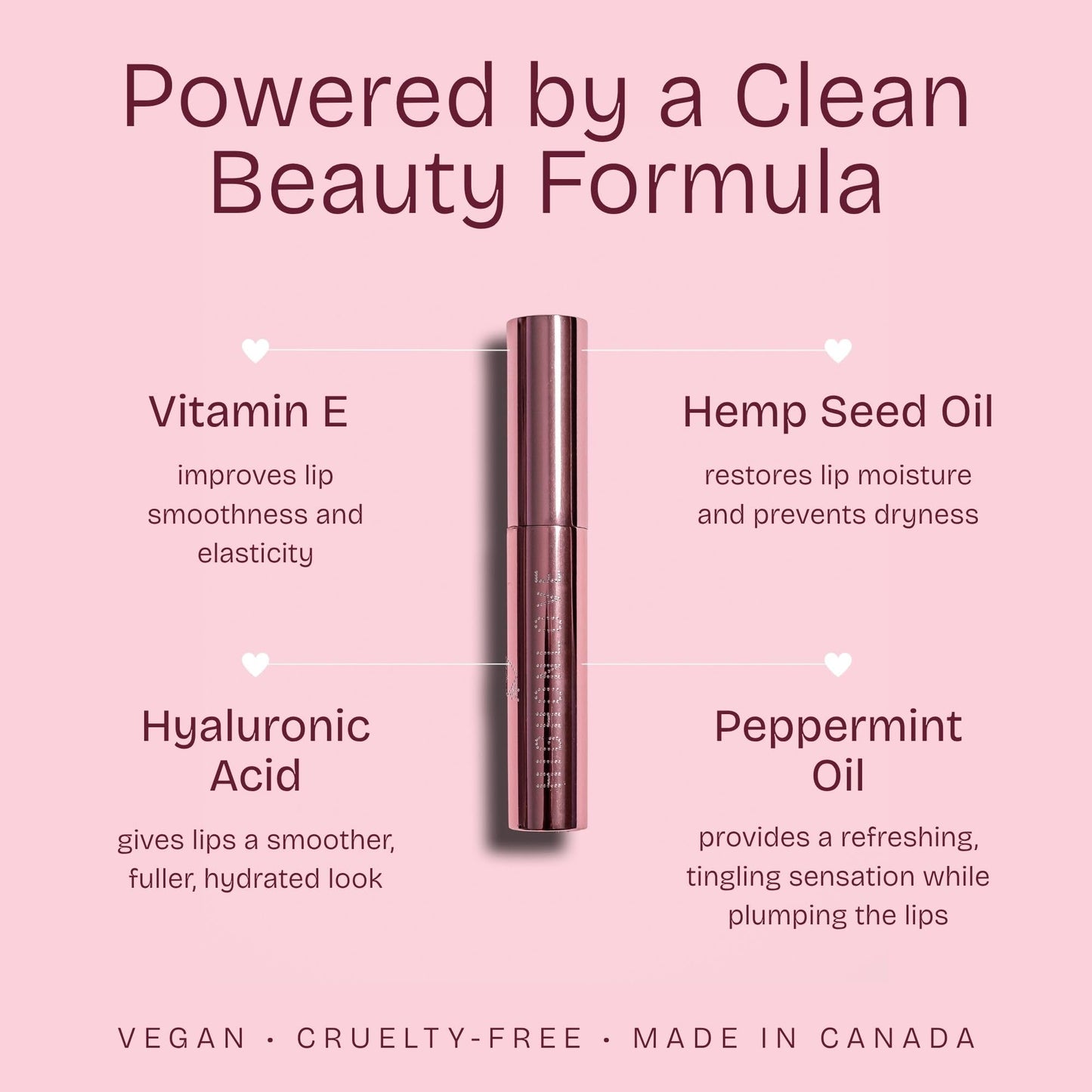 HIGHONLOVE Lip Gloss - Clear Plumping Lip Gloss, Hydrating Formula with a High Shine Finish, Wear Alone or On-Top of Color - Vegan & Cruelty Free (3.5
