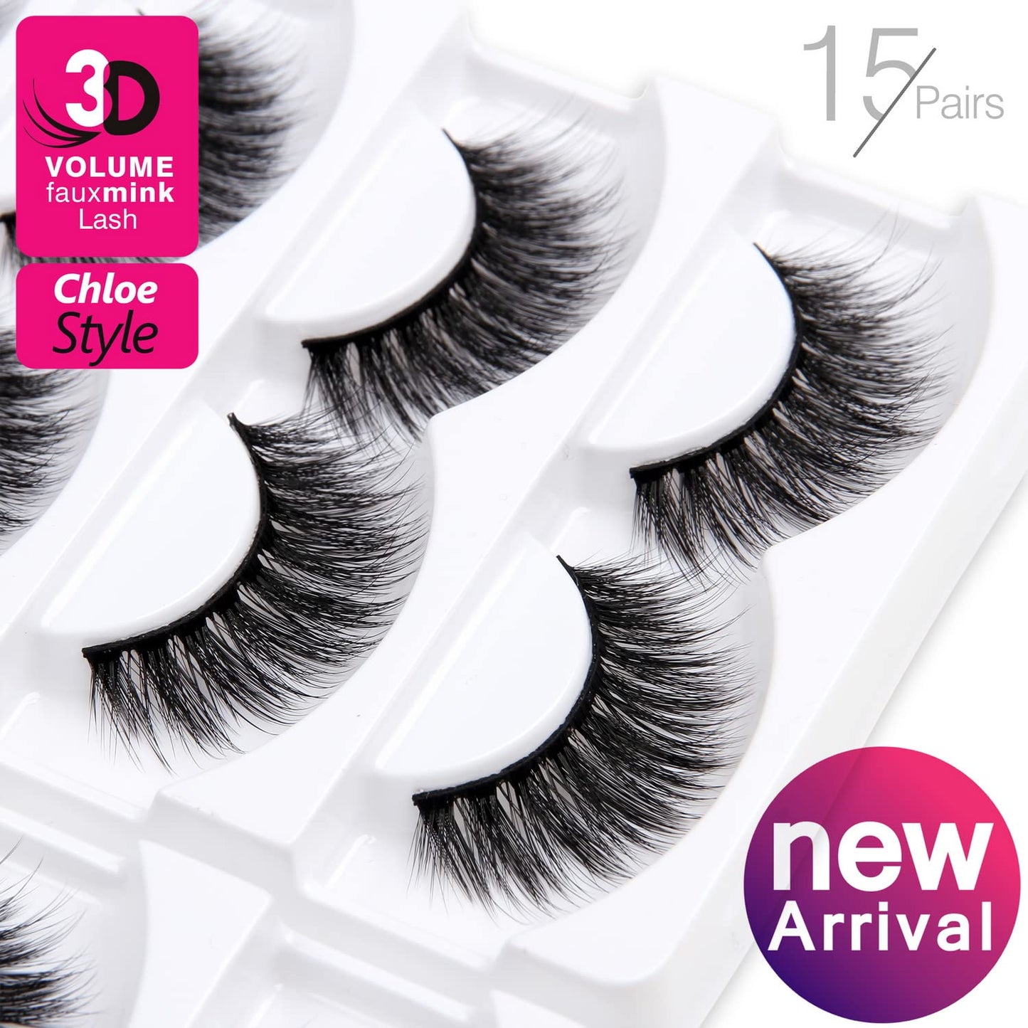 Eliace False Eyelashes Natural look 15 Pairs Fox & Cat Eye Lashes Wispy Strips, Mink Lashes Fake Eyelashes Fluffy Volume Dramatic Long Cross Wispies