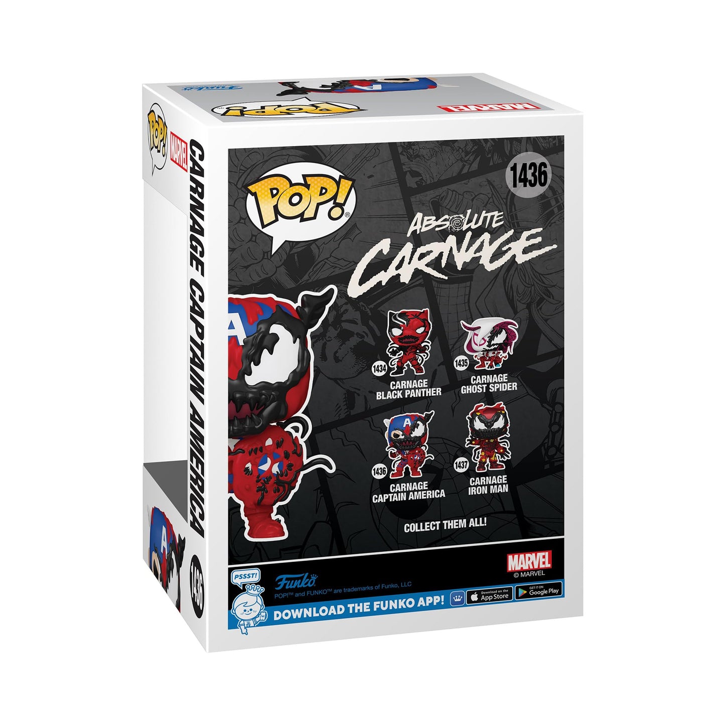 Funko POP Marvel: Carnageized - Captain America - Marvel Comics - Collectable Vinyl Figure - Gift Idea - Official Merchandise - for Kids & Adults…