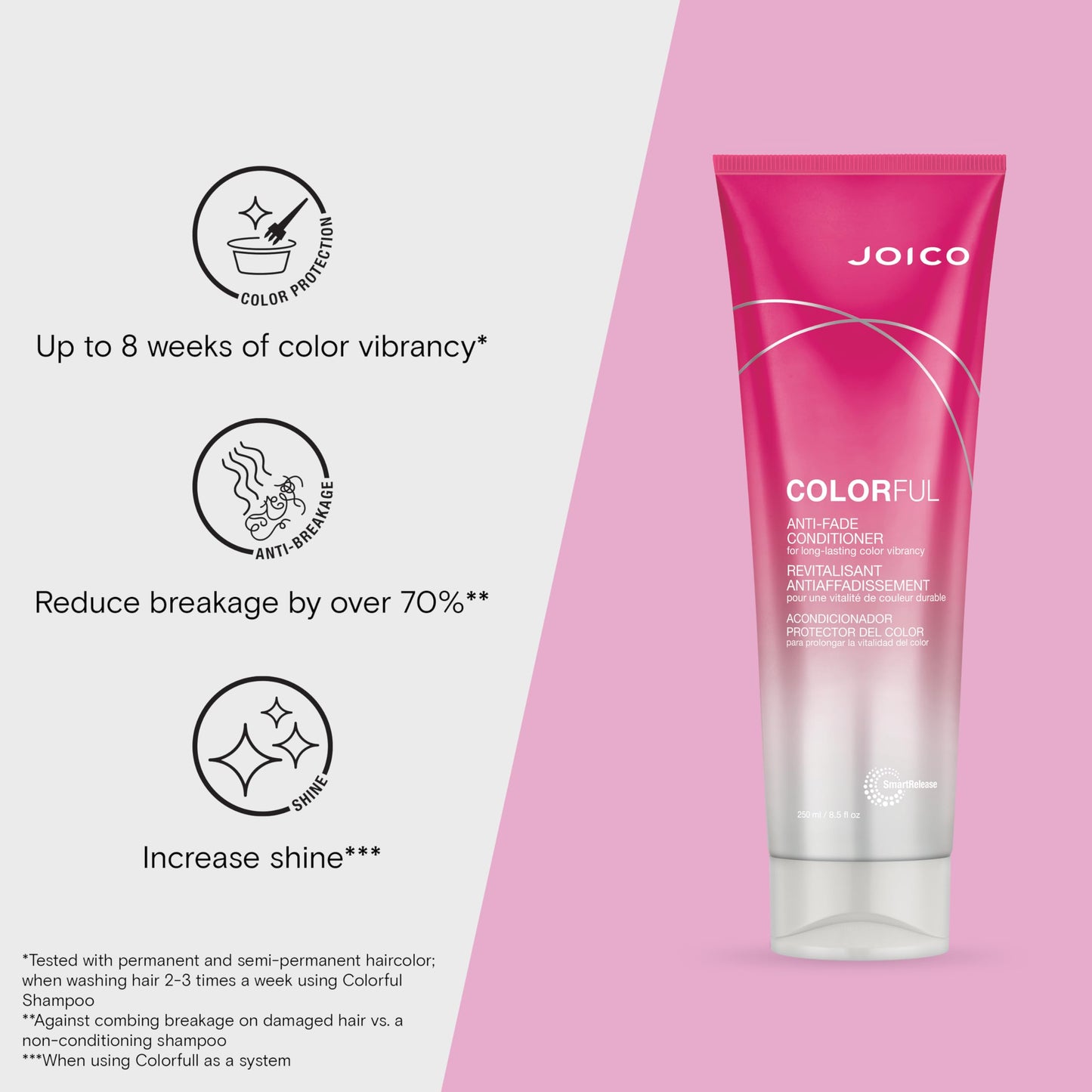 Colorful Anti-Fade Conditioner | For Color-Treated Hair | Preserve Hair Color & Vibrancy | Boost Shine & Reduce Breakage | Sulfate Free |