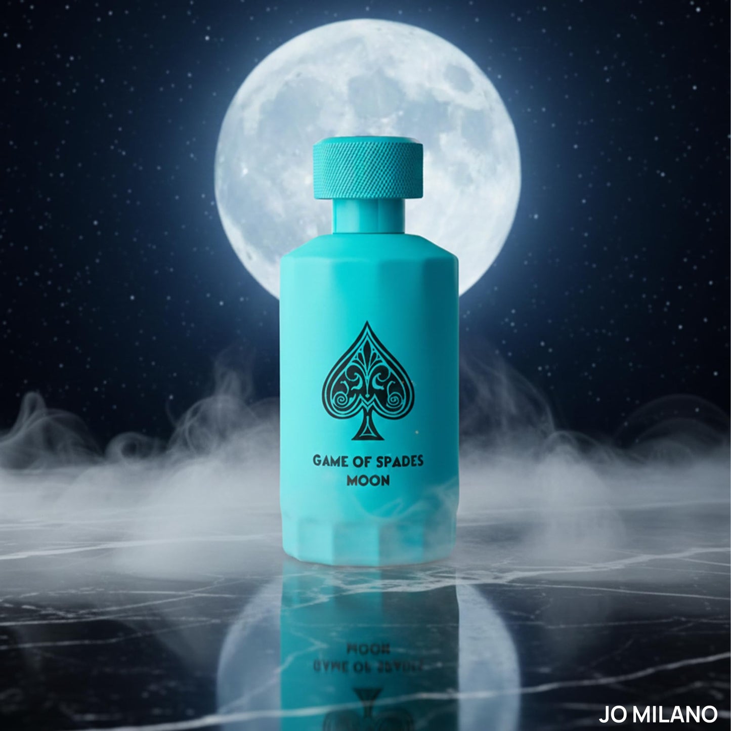 Jo Milano Game of Spades Moon Parfum Spray | 3.4 oz (100ml) | Amber, Fresh, Sweet, Musky, Warm Spicy Scent | Long Lasting Fragrance for Men and Women