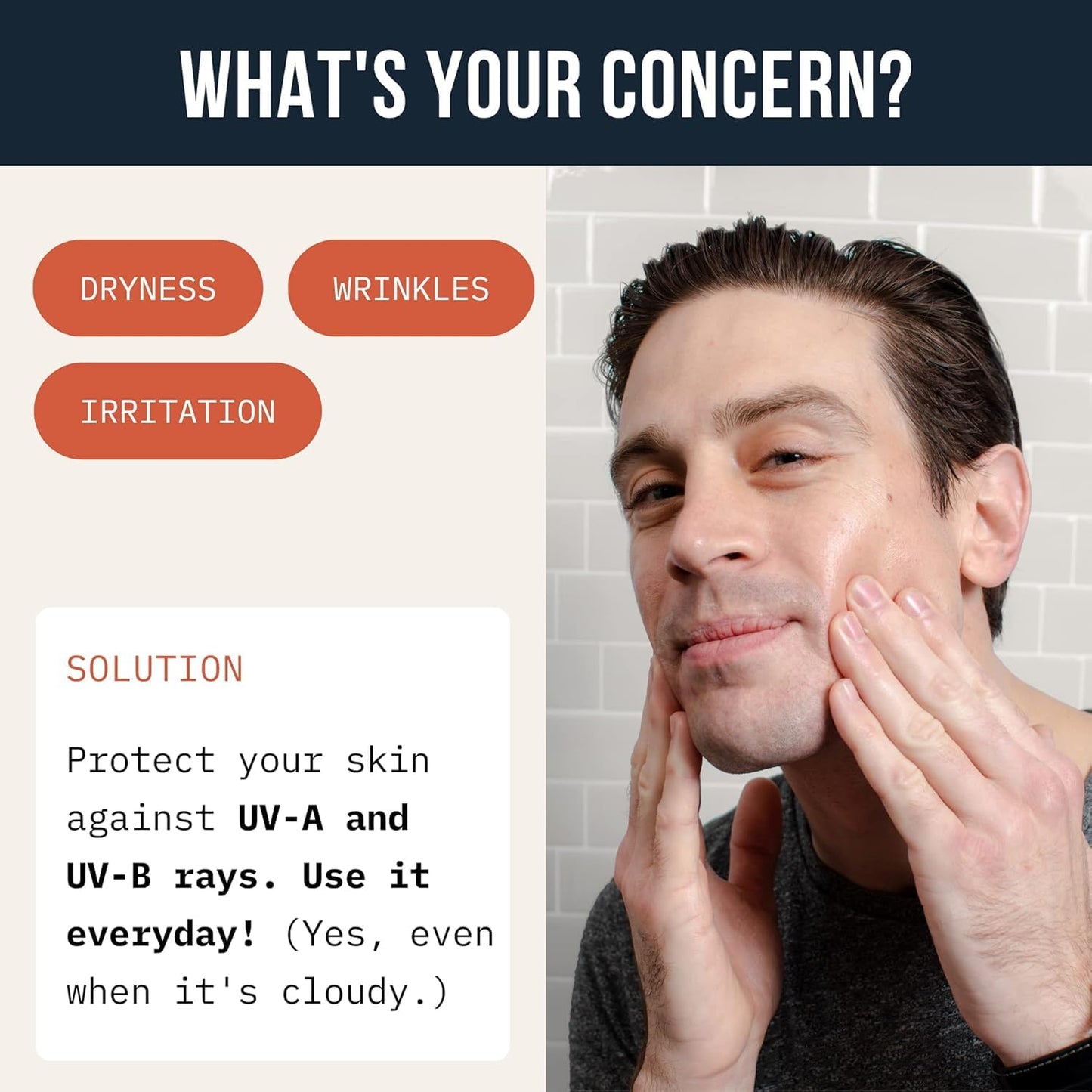 Cardon Men's SPF 30 Korean Sunscreen for Face, Facial Moisturizer With Sunblock, Anti-Aging Face Sunscreen, SPF Facial Moisturizer, Men's Skin Care