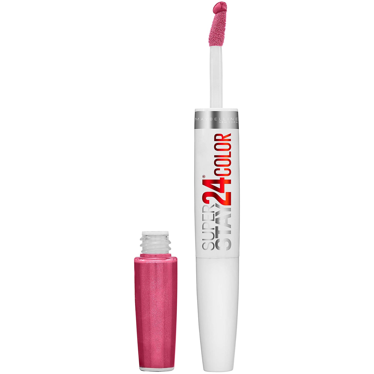 Maybelline Super Stay 24, 2-Step Liquid Lipstick Makeup, Long Lasting Highly Pigmented Color with Moisturizing Balm, Wear On Wildberry, Mauve Pink, 1