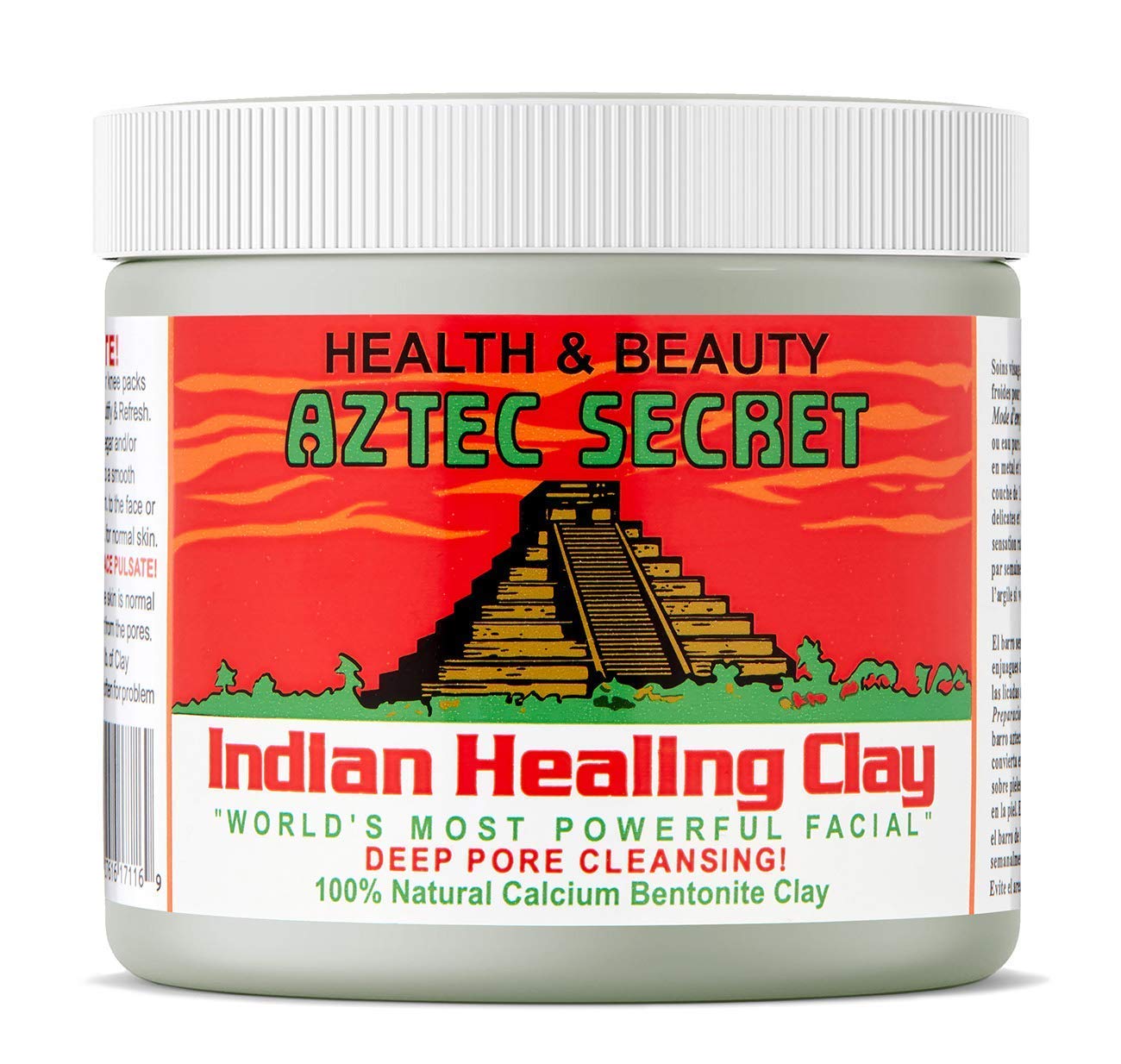 AZTEC SECRET FACE HEALING CLAY, 1 LB Pack of 12