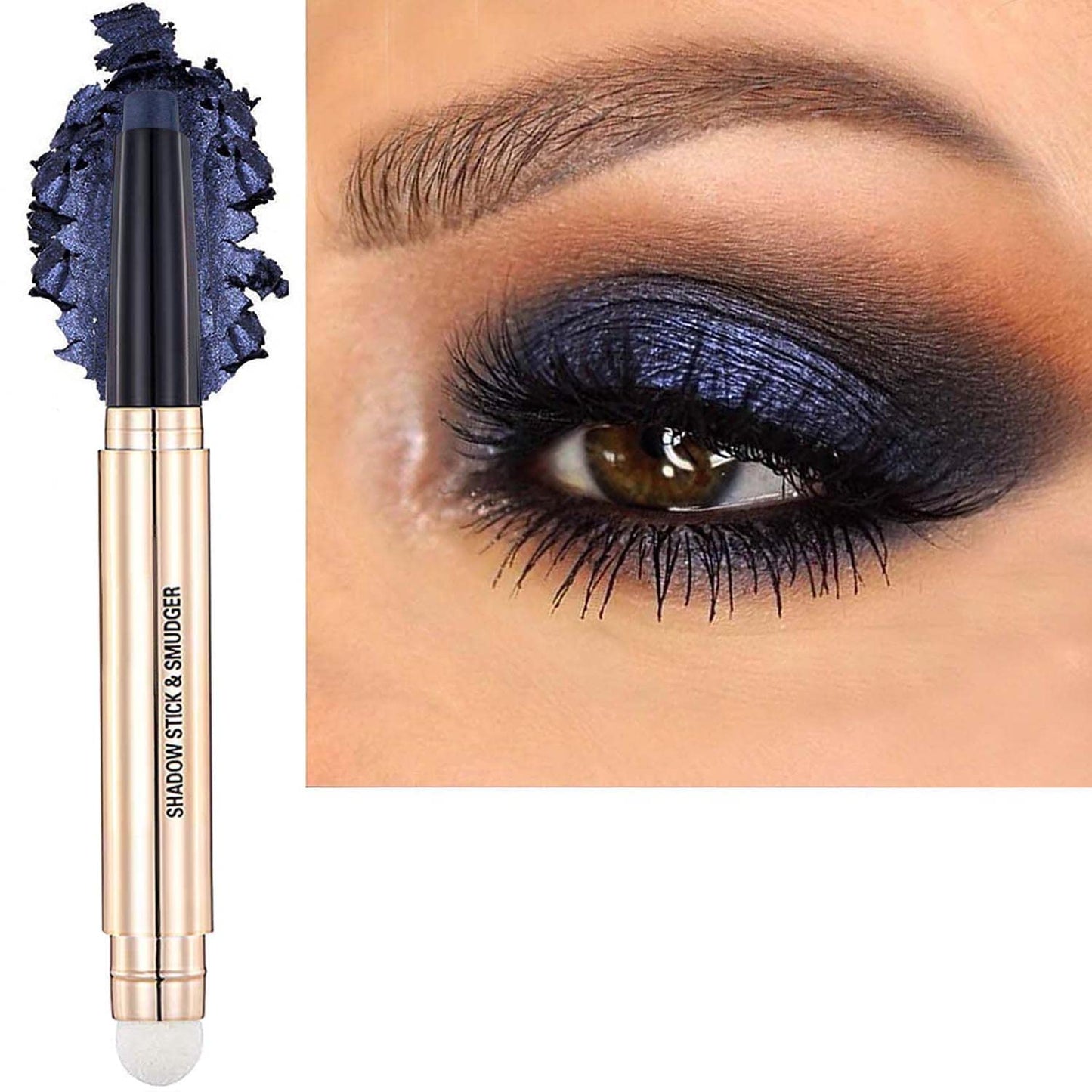 Metiplou Eyeshadow Stick Eyeliner pencil Eye Makeup Cream Smooth Shimmer Eye shadow Primer Glitter Dark Light Matte Single Hypoallergenic Waterproof