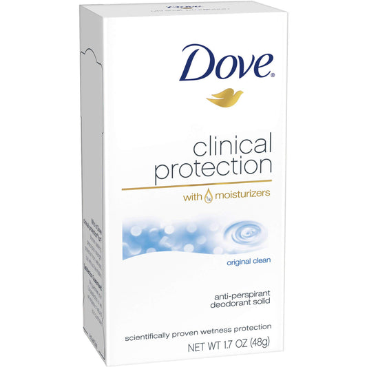 Dove Clinial Protection Deodorant, Original Clean, 1.7 oz (12 Pack) (Bundle) Beauty and Personal Care Dove