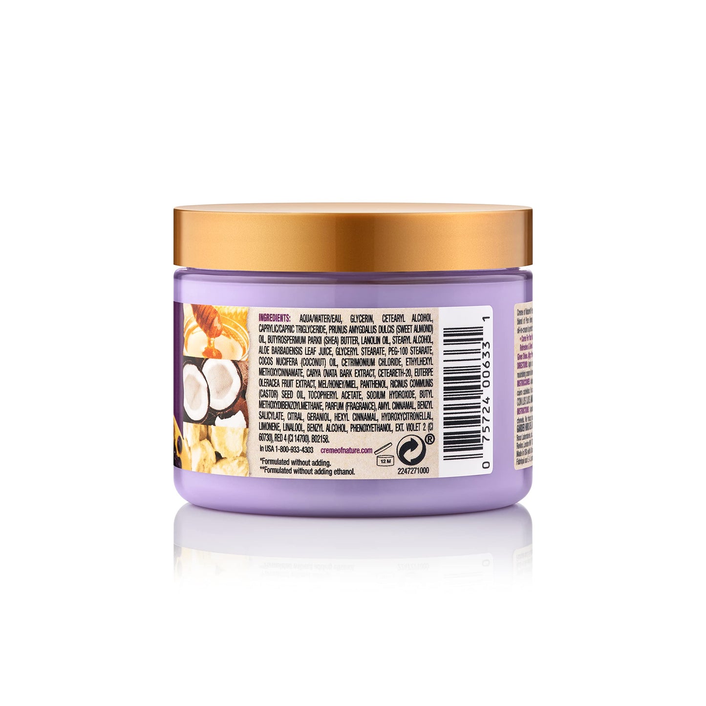 Creme of Nature, Acai Hair Cream, Honey and Acai Collection, 4.7 Oz