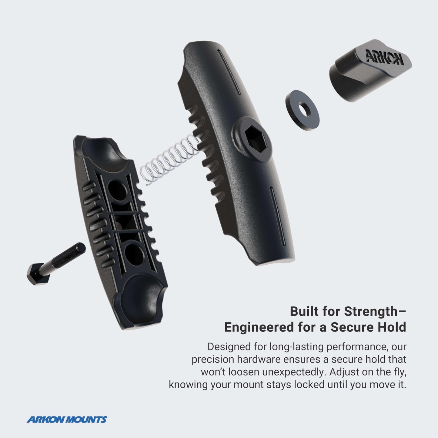 ARKON Mounts Robust Series 3.75" Composite Mount Shaft 25mm (1") Ball Compatible for Customizing Mounts & Pedestals Solid Reinforced Composite…