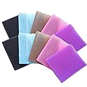 10 Pieces Colorful Magic Bangs Hair Sticker Square Nylon Hair Paste Pad Hair Fringe Fixed Clip Hairpin Care Tool for Makeup Accessories (Color Random