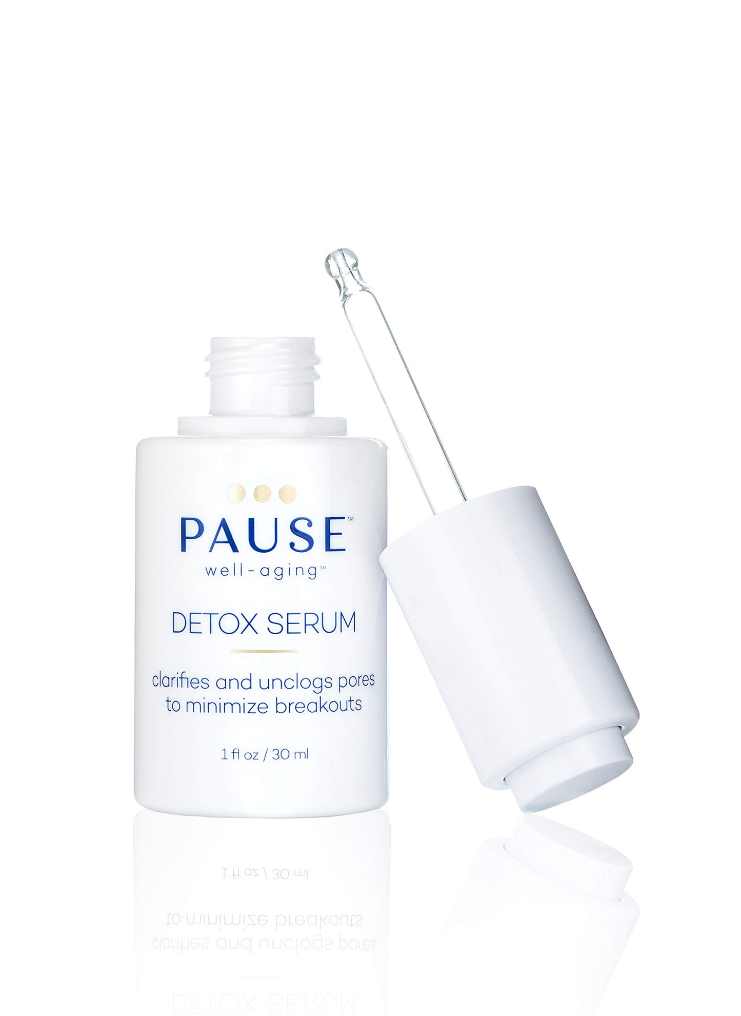 Pause Well Aging Detox Serum - Skin Care For Menopausal Women - Clarifies and Unclogs Pores - Skin Firming Serum That Lifts and Brightens - Balancing Beauty & Personal Care Pause