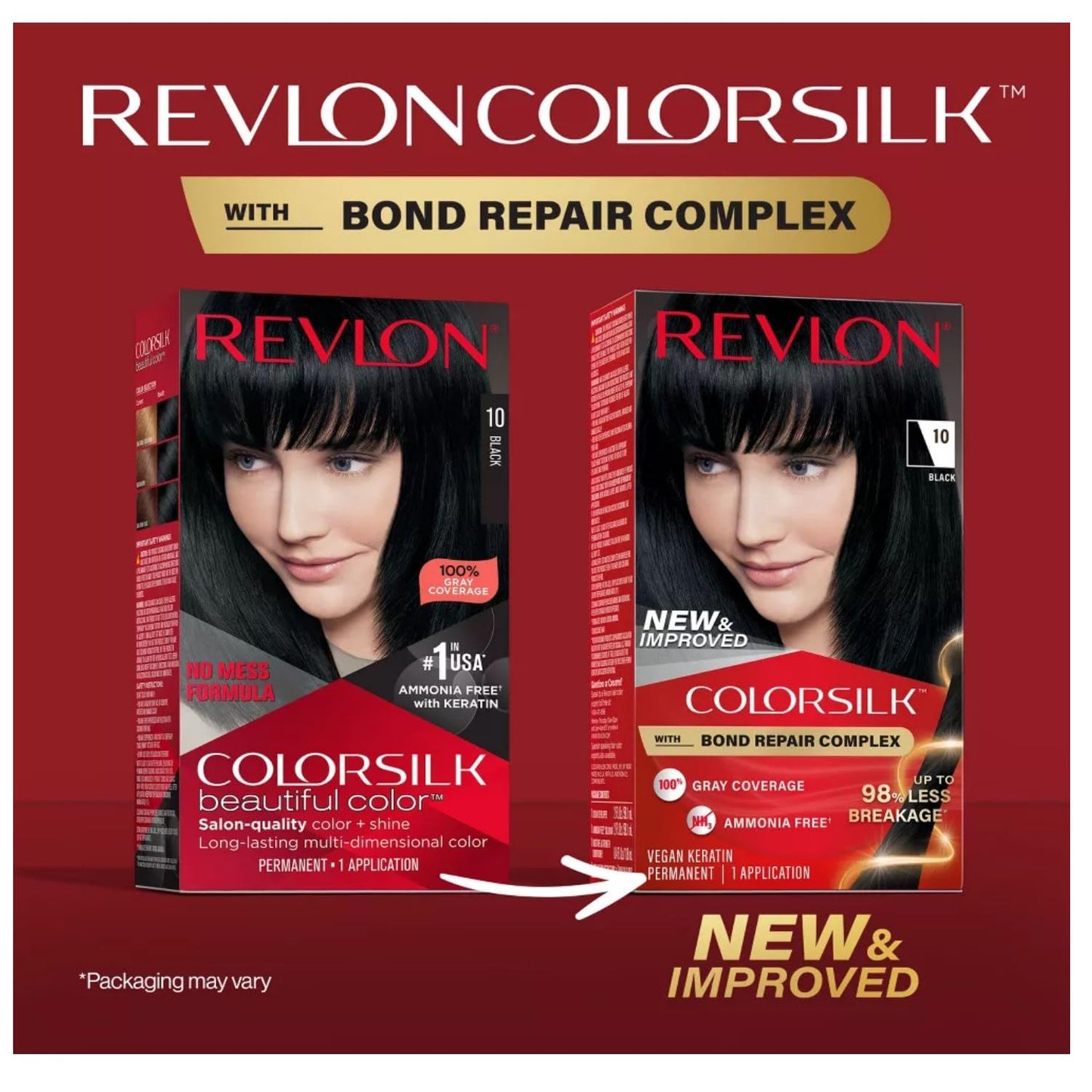 Revlon Colorsilk Natural Hair Color, 1N Black Each