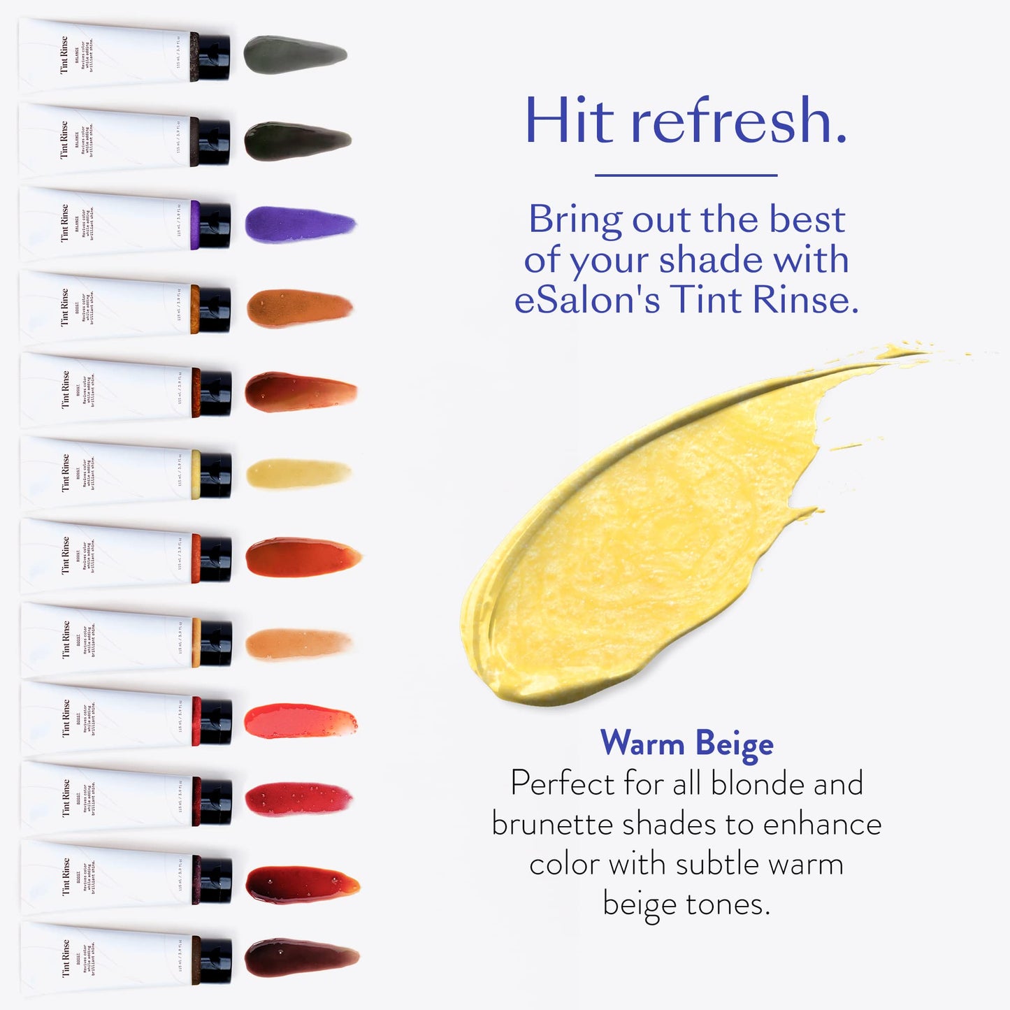 eSalon Color Depositing Hair Color Booster Treatment - Tint Rinse Hair Toner & Enhancer - Professional-Grade Mask - Apply with Shampoo & Conditioner