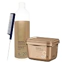 Blonde Me Lightener 9+ Bleach 450g with Blonde Me 6% / 20 Volume Developer 1L and Pin Tail Comb - Professional Hair Bleaching Kit for High Lift