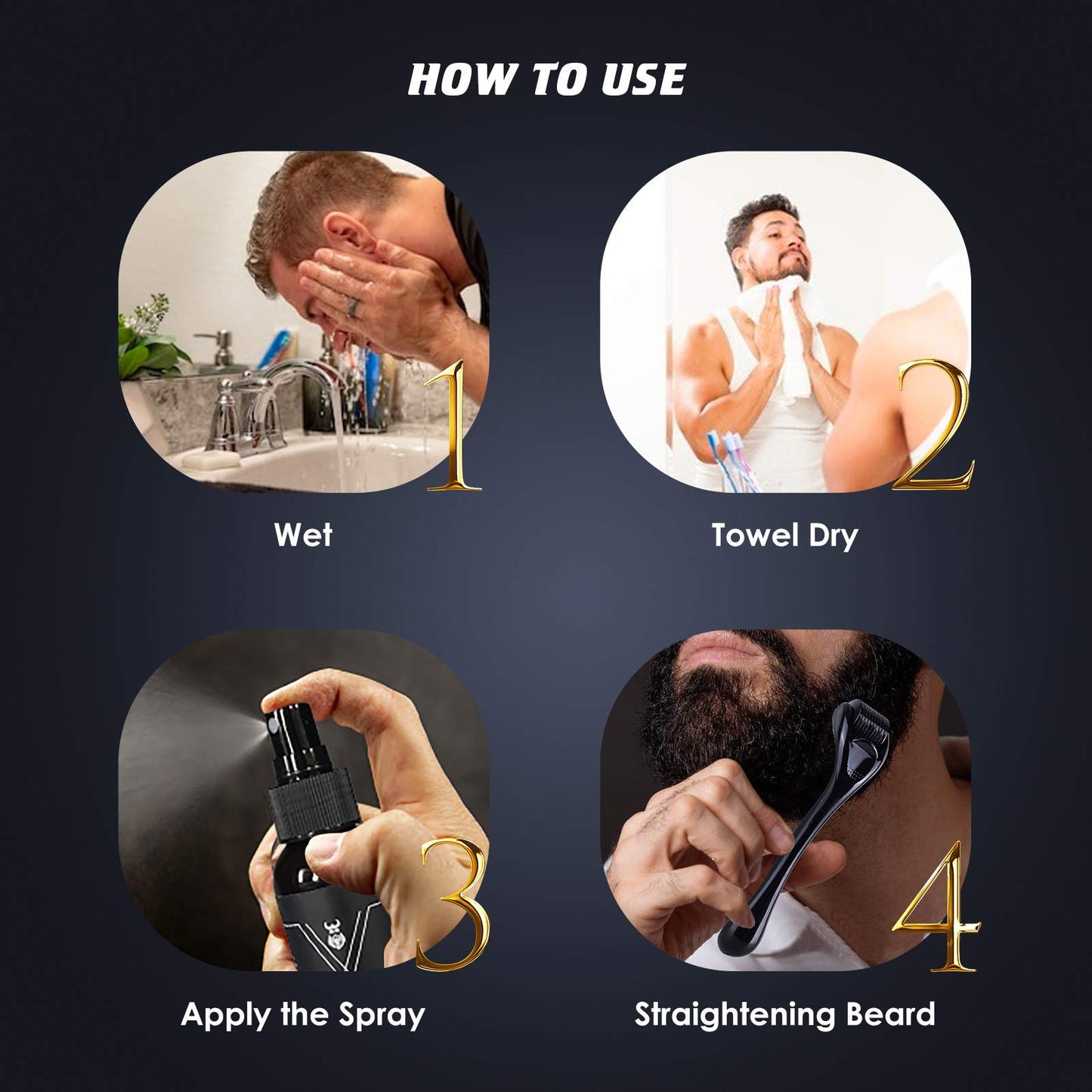 VIKICON Shield Heat Protectant Spray - Blend Prevents Damage & Breakage for Hair and Beard