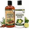 HIGH SUPREME Shampoo Romero, Sábila & Canela + Acondicionador de Bergamota - 16.9 fl oz each - Premium Nourishing Hair Care Set - Nutre y Revitaliza
