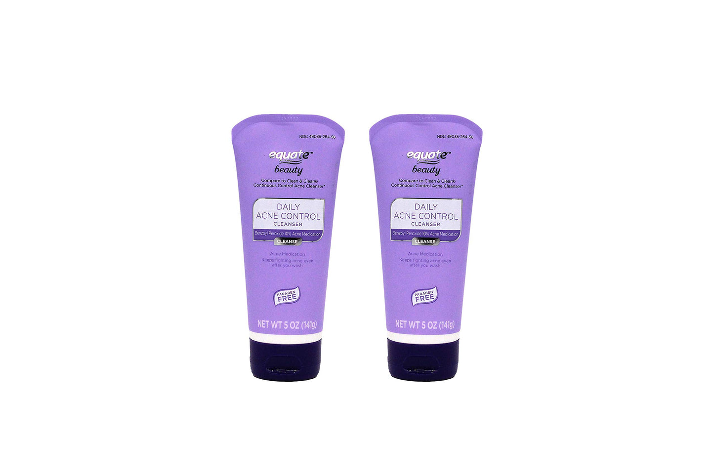 Equate Beauty Daily Acne Control Cleanser, 5 oz (Pack of 2)