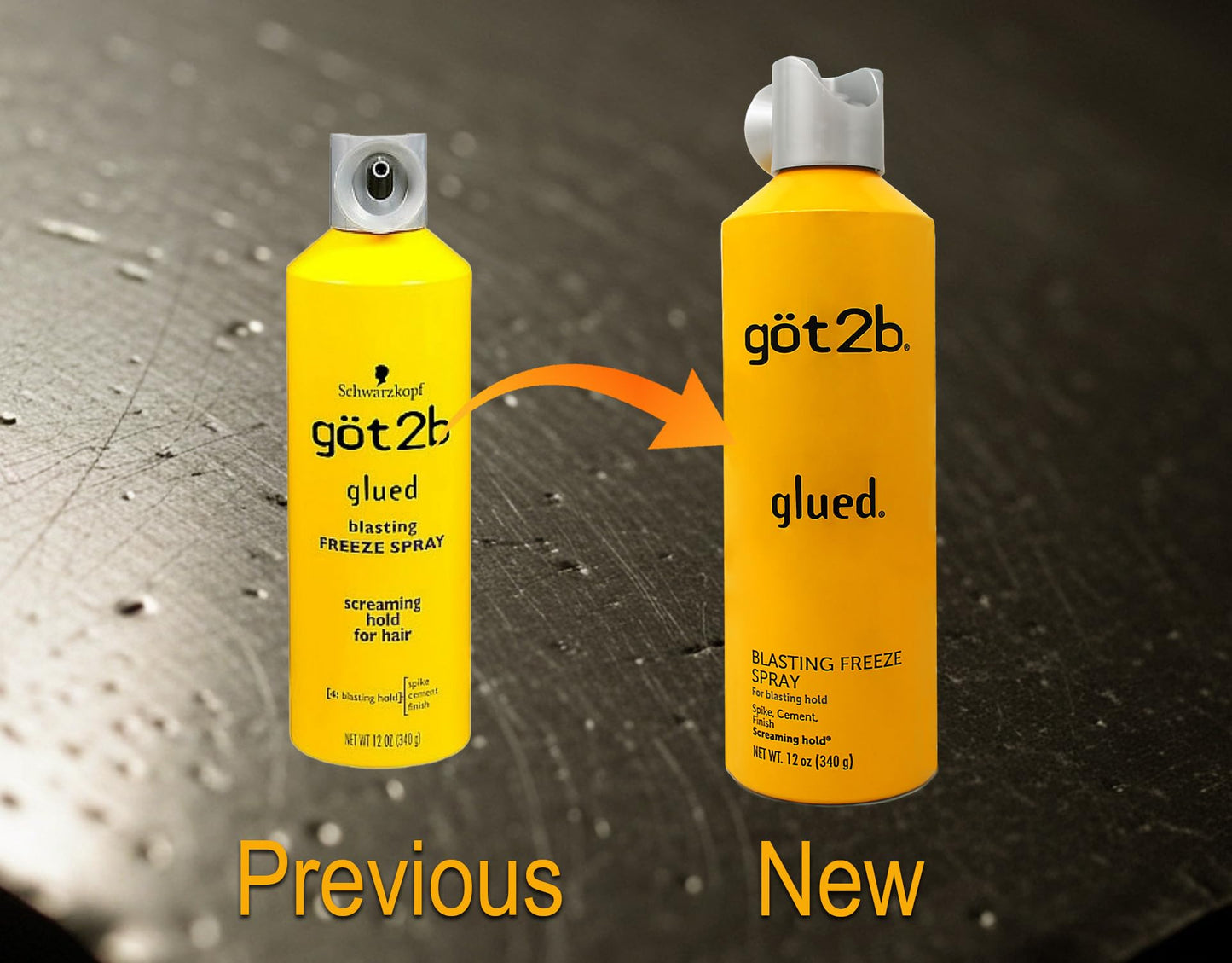 (6Pack) [GOT 2B] GLUED BLASTING FREEZE SPRAY SCREAMING HOLD FOR HAIR 12OZ
