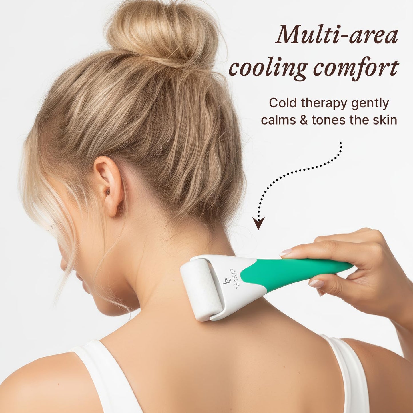 Ice Roller for Face - Smoothes Fine Lines & Wrinkles, Stocking Stuffers, Face & Eye Roller for Puffy Eyes, Skin Care Massager, Beauty Gift That Helps