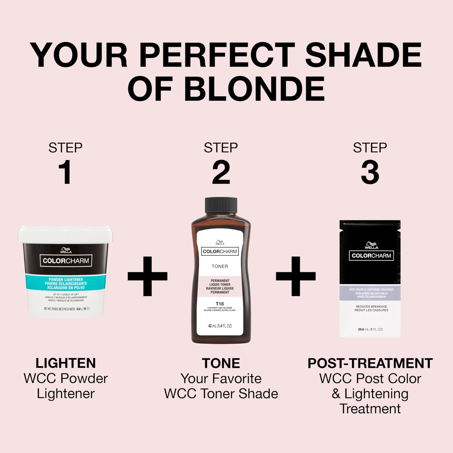 COLORCHARM Permanent Liquid Toners | Neutralize Brass | Free of Parabens | Vegan | T14 Pale Ash Blonde | 1.4 Fl Oz