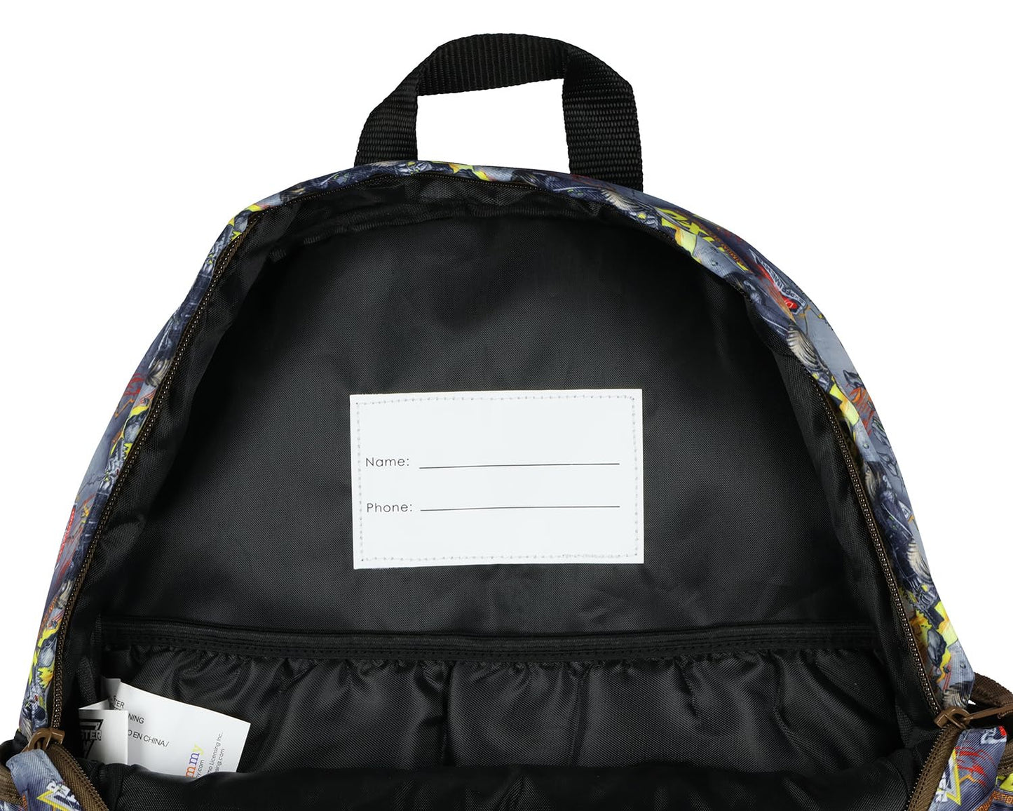 INTIMO Monster Jam Backpack Maximum Destruction Max-D Monster Truck Allover Design School Laptop Tech Sleeve Travel Daypack
