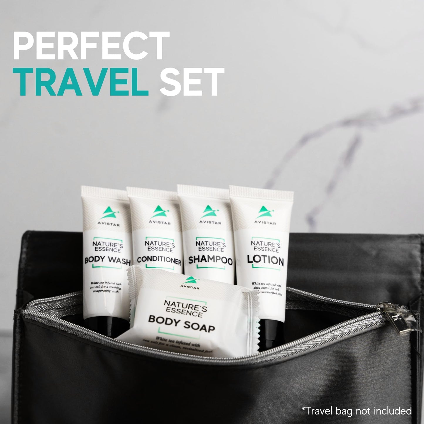 90 Piece Hotel Soap & Bulk Toiletries - Travel Essentials for BnB Hosts & Guests - Hotel Shampoo & Conditioner Supplies for Guests, Hotel Toiletries