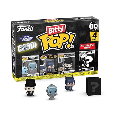 Funko Bitty POP! Batman 85th - Freeze, 4-Pack and A Surprise Mystery Mini Figure - 0.9 Inch (2.2 Cm) - DC Comics Collectable - Stackable Display…