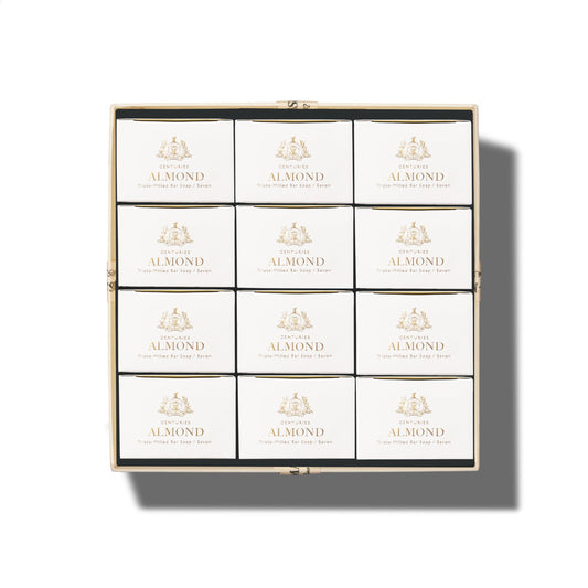 Caswell-Massey Almond Natural Bar Soap Gift Set - Moisturizing Triple-Milled Body Soap for Men & Women - Plant-Based with Essential Oils for Soft Beauty & Personal Care Caswell-Massey