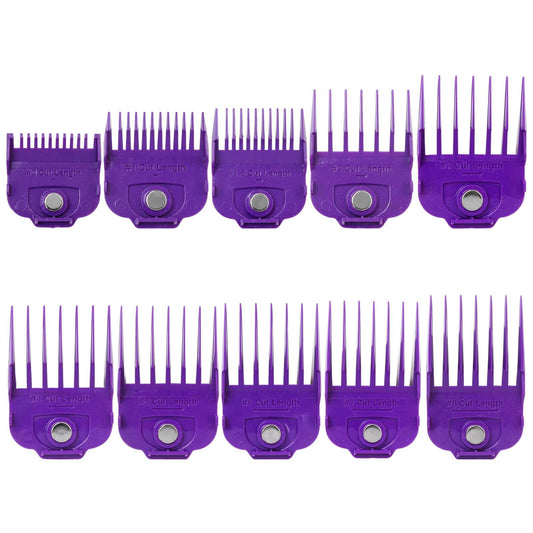 New 10-Pack 1/16" to 1" Magnetic Clipper Guards Guide Combs for Andis Fade/Master/Envy/bgrc/ultra edge pro clip clipper Beauty and Personal Care Gxcdizx