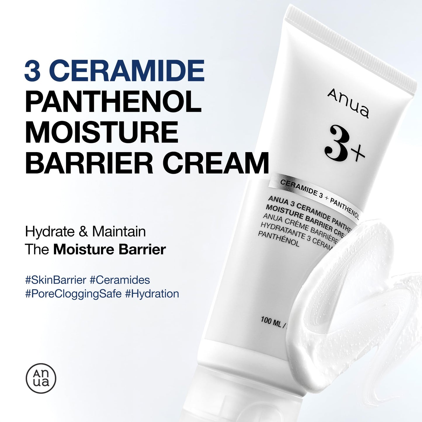 ANUA 3 Ceramide Panthenol Moisture Barrier Cream, Hydrating Daily Face Moisturizer for All Skin Types, Soothing, Non Comedogenic, with Centella Beauty and Personal Care ANUA