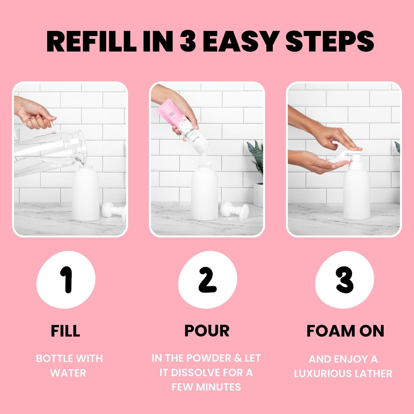 Elcove Foaming Hand Soap Refills, 5 Pack Makes 5 x 12oz (60 oz total) of Eco Friendly, Non Toxic, Refillable Hand Soap, Sweet Citrus Beauty & Personal Care Elcove