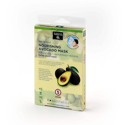 Earth Therapeutics Nourishing Avocado Mask - 5 Pack