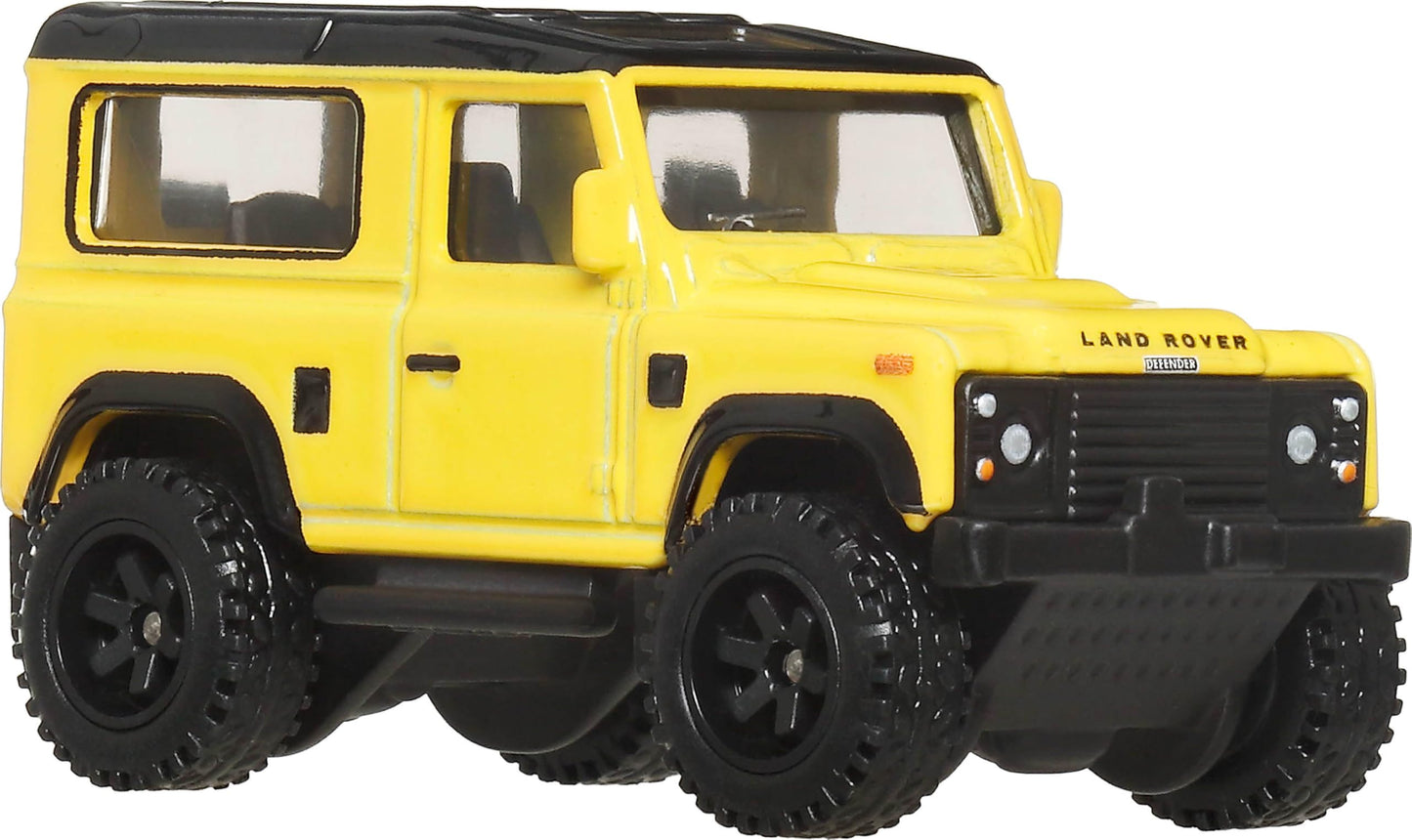 Hot Wheels Premium Car Culture Collectible Toy Car, 1:64 Scale Die-Cast Land Rover Defender 90, Off Road Vehicle with Real Riders Tires