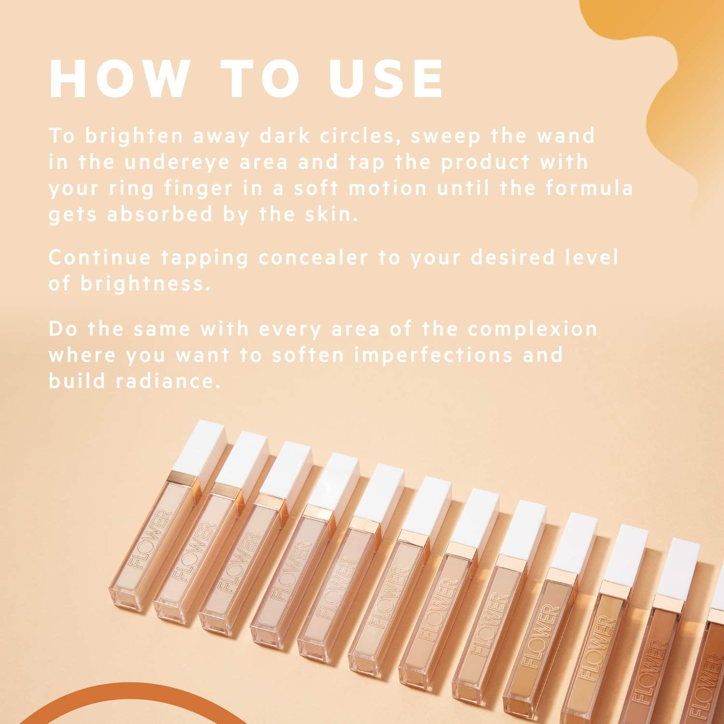 FLOWER BEAUTY By Drew Barrymore Light Illusion Full Coverage Concealer - Diffuse Dark Under Eye Circles + Blurs Blemishes - Weightless Formula +