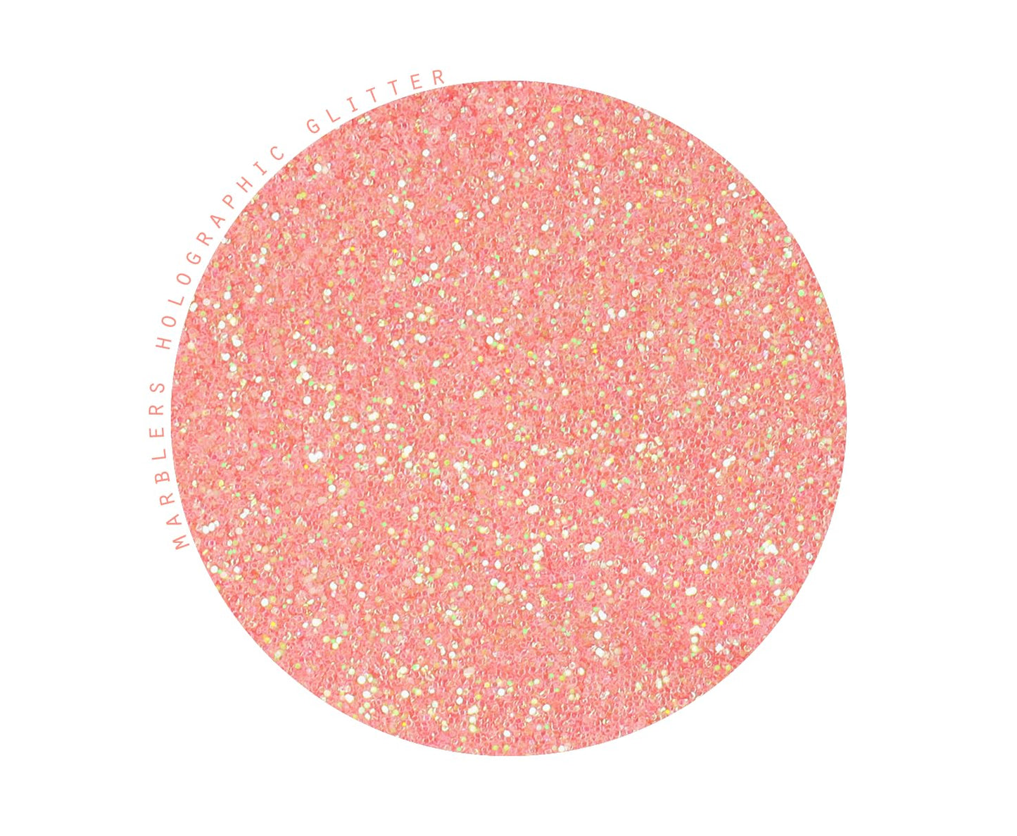 MARBLERS Holographic Face & Body Glitter [Rainbow Pink] 0.18oz (5g) | Fine | Non-Toxic | Vegan | Cruelty-Free | Festival, Rave & Party Makeup | Eye