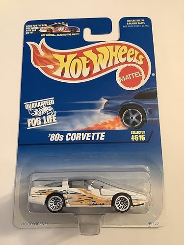 HOT WHEELS 1996 COLLECTOR # 616 '80S CORVETTE HOOD OPENS!