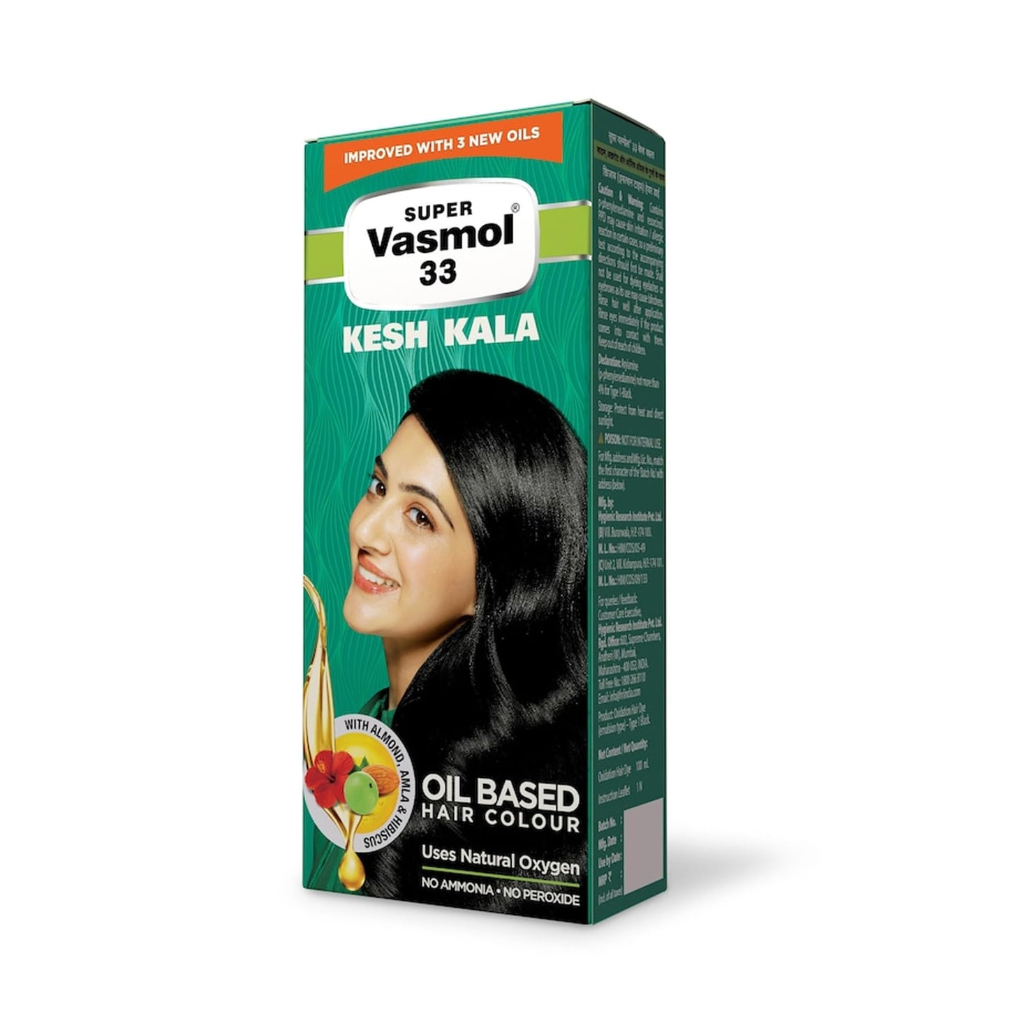 Vasmol Super 33 Kesh Kala 100ml