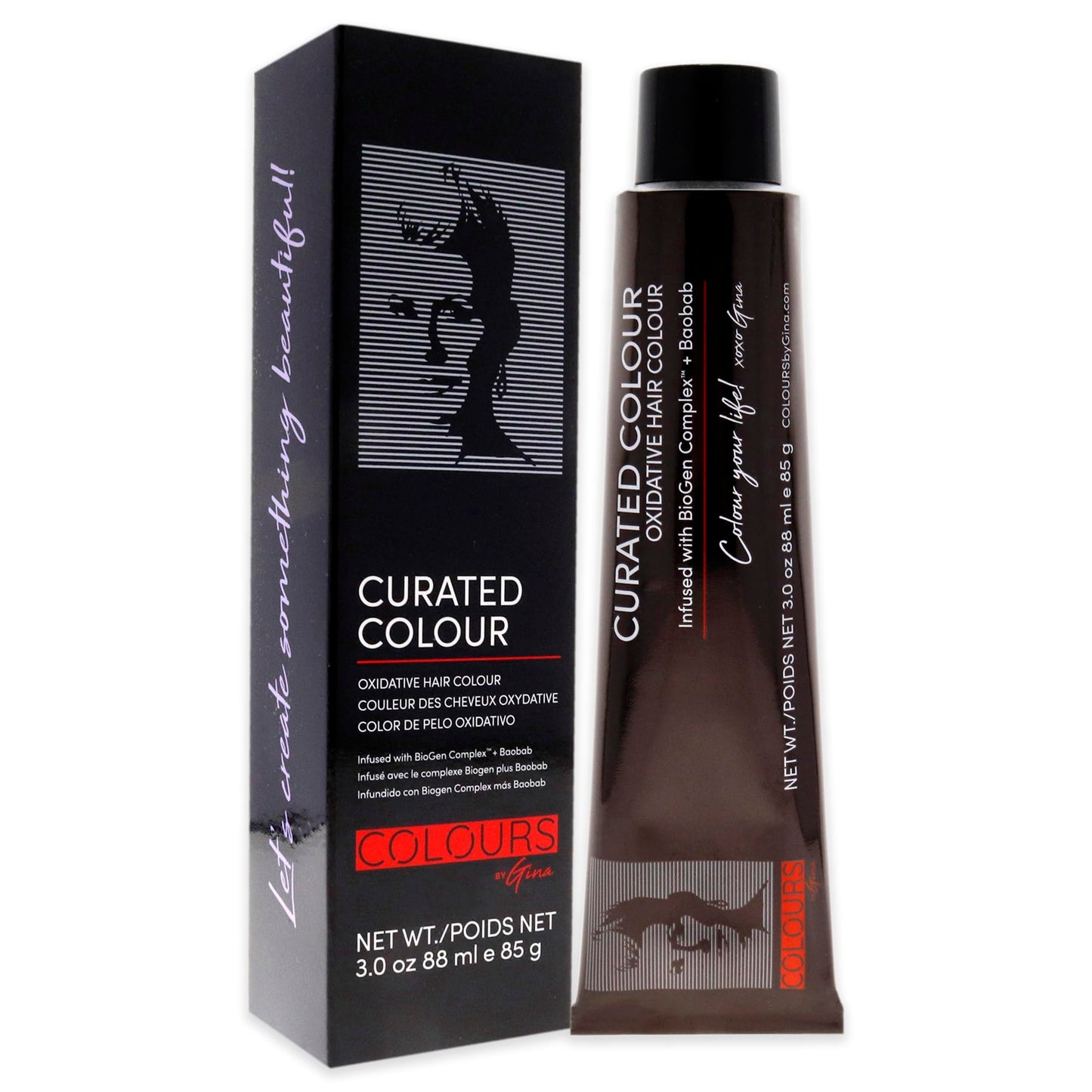 Colours By Gina Curated Colour - 3.22-3VV Intense Dark Violet Brow by Colours By Gina for Unisex - 3 oz Hair Color