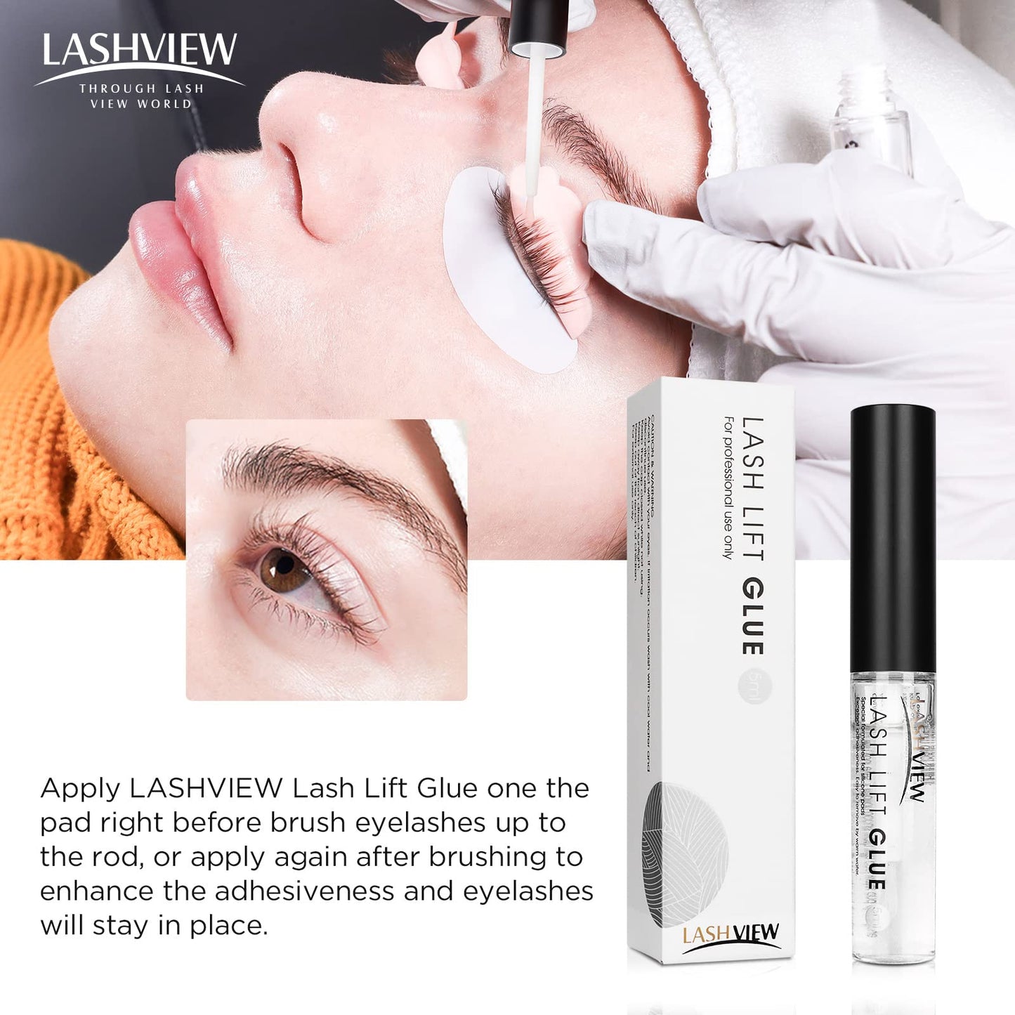 LASHVIEW Eyelash Extension Remover Cream Gentle Aloe Vera Formula, Lash Removal Kit with Eye Patches & Cotton Swabs(20g) Beauty and Personal Care LASHVIEW