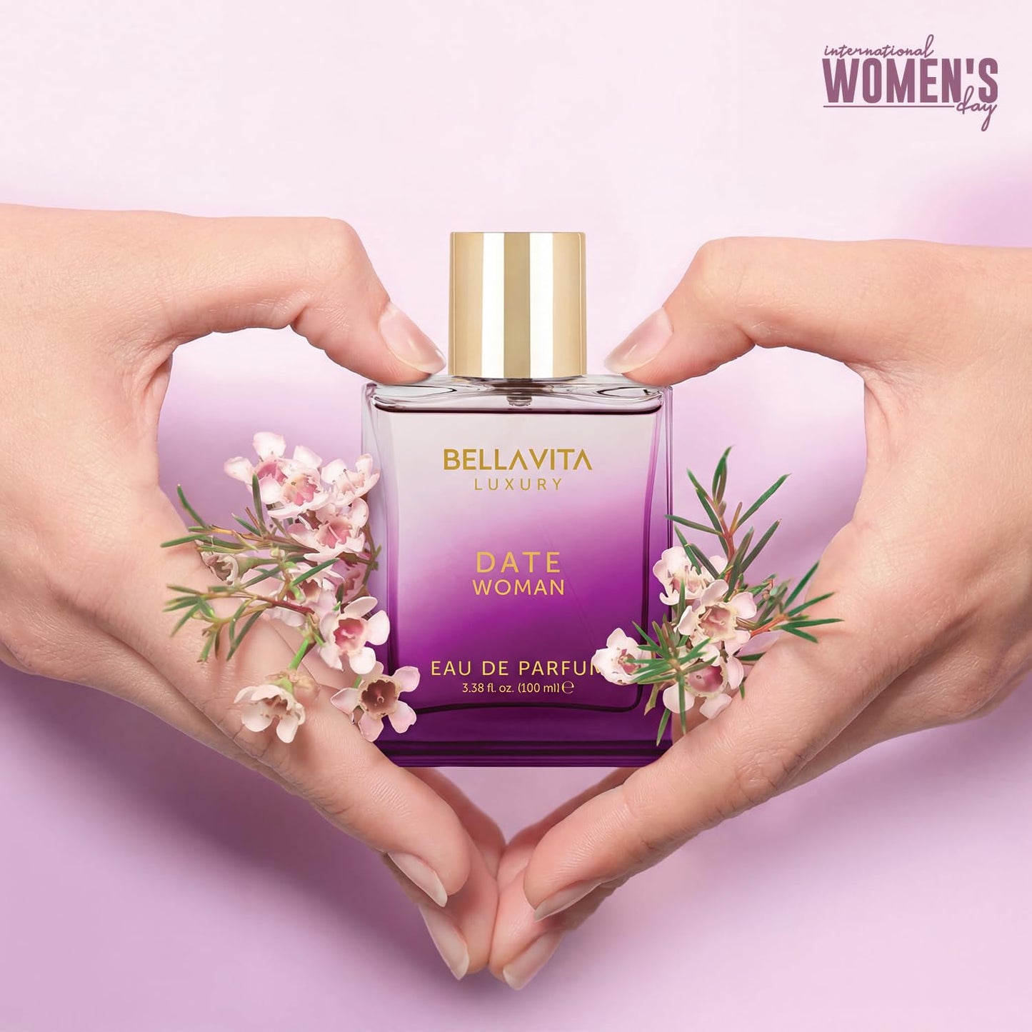Bellavita Luxury DATE Eau de Parfum | 100 ml (3.4 fl.oz.) | Perfume for Women | Floral, Pink Pepper, Jasmine, and Moss Notes | Long Lasting Fragrance Beauty and Personal Care Bella Vita Luxury